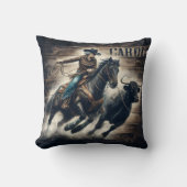 カウボーイローピンアブルアットロデオイベント クッション (正面)