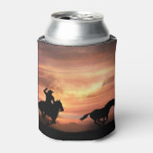 カウボーイローピンワイルドホースウェスタン 缶クーラー (缶正面)