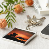 カウボーイロープのキーチェーン キーホルダー (側面)