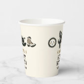 カウボーイワイルドウェスタンファースト誕生日ファースト 紙コップ (左)