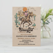 カウボーイワイルドウェスタン誕生日招待状 招待状 (スタンド正面)