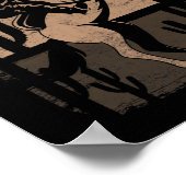 カウボーイワイルドウェストカントリーホーセック乗馬レーター ポスター (角)