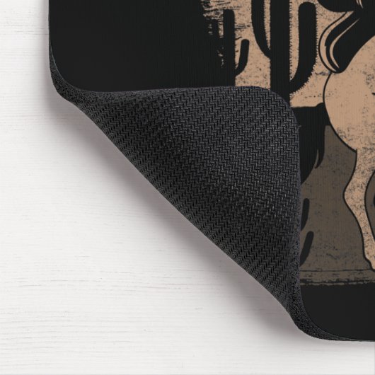 カウボーイワイルドウェストカントリーホーセック乗馬レーター マウスパッド (コーナー)