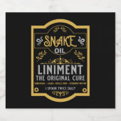 カウボーイワイルドウェストスネーク油 リキュールボトルラベル (シングルラベル)