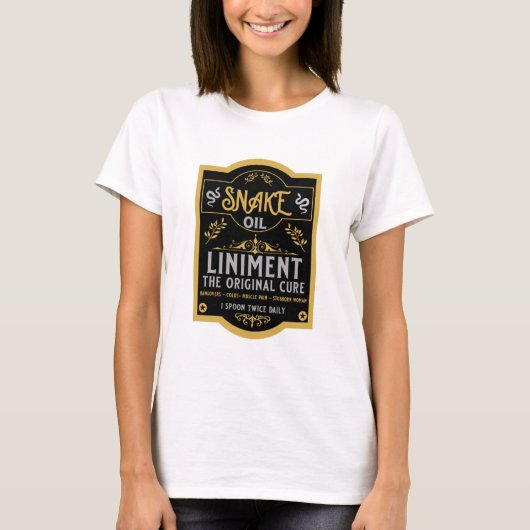 カウボーイワイルドウェストスネーク油 Tシャツ (正面)