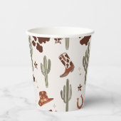 カウボーイワイルドウェスト最初のロデオ誕生日パーティー 紙コップ (正面)