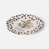 カウボーイワイルドウェスト1stロデオランチバースデーパーティー ペーパープレート (アングル)