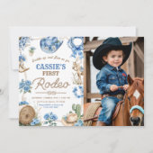 カウボーイワイルドウェスト1stロデオランチバースデーパーティー 招待状 (正面)