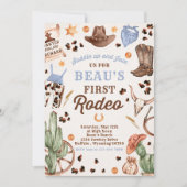 カウボーイワイルドウェスト1stロデオランチバースデーパーティー 招待状 (正面)