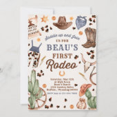 カウボーイワイルドウェスト1stロデオランチバースデーパーティー 招待状 (正面)