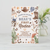 カウボーイワイルドウェスト1stロデオランチバースデーパーティー 招待状 (スタンド正面)