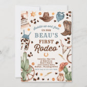 カウボーイワイルドウェスト1stロデオランチバースデーパーティー 招待状 (正面)