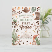 カウボーイワイルドウェスト1stロデオランチバースデーパーティー 招待状 (スタンド正面)