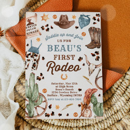カウボーイワイルドウェスト1stロデオランチバースデーパーティー 招待状