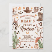 カウボーイワイルドウェスト1stロデオランチバースデーパーティー 招待状 (正面)