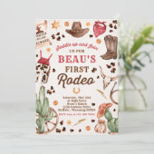 カウボーイワイルドウェスト1stロデオランチバースデーパーティー 招待状 (スタンド正面)