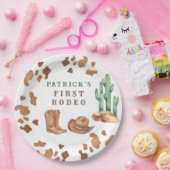 カウボーイワイルドウェスト1stロデオ誕生日パーティー ペーパープレート (パーティー)