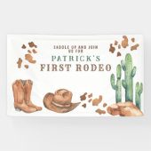 カウボーイワイルドウェスト1stロデオ誕生日パーティー 横断幕 (横)