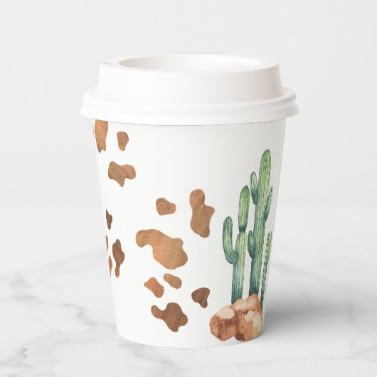 カウボーイワイルドウェスト1stロデオ誕生日パーティー 紙コップ (裏面)