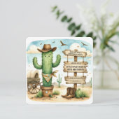 カウボーイワイルドウエスタンサボスバースデーパーティー 招待状 (スタンド正面)