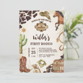 カウボーイワイルドウエストファースト誕生日 招待状 (スタンド正面)