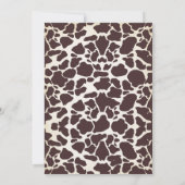 カウボーイワイルドウエストファースト誕生日 招待状 (裏面)