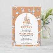 カウボーイワイルドウエストベビーシャワー招待状テンプレート 招待状 (スタンド正面)