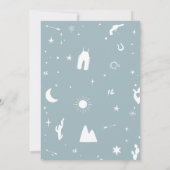 カウボーイワイルドウエストベビーシャワー 招待状 (裏面)