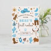 カウボーイワイルドウエストロデオランチバースデーパーティー 招待状 (スタンド正面)