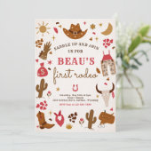 カウボーイワイルドウエストロデオランチバースデーパーティー 招待状 (スタンド正面)