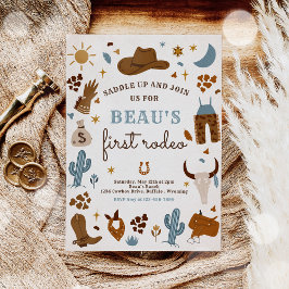 カウボーイワイルドウエストロデオランチバースデーパーティー 招待状