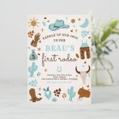 カウボーイワイルドウエストロデオランチバースデーパーティー 招待状 (スタンド正面)