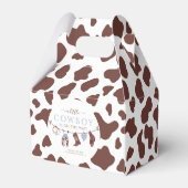 カウボーイワイルドウエストロードウェスタンボーイベビーシャワー フェイバーボックス (裏面サイド)