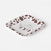 カウボーイワイルドウエストロードセージ緑のベビーシャワー ペーパープレート (傾斜あり)