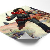 カウボーイワイルドウエストヴィンテージポスター ポスター (角)