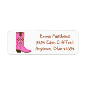 カウボーイワイルドウエスト住所 シール (正面)