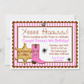 カウボーイワイルドウエスト誕生日招待状 招待状 (正面)