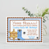 カウボーイワイルドウエスト誕生日招待状 招待状 (スタンド正面)