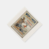 カウボーイワイルドウエスト追加ボーイズナスバースデーパーティー スタンダードカクテルナプキン (角)