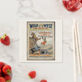 カウボーイワイルドウエスト追加ボーイズナスバースデーパーティー スタンダードカクテルナプキン (インサイチュ)