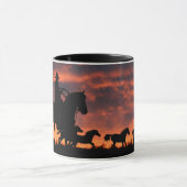 カウボーイワイルドヘルドオブホースウェスタン マグカップ (中央)