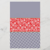 カウボーイワードスクランブル赤ちゃんシャワーゲームフライヤー チラシ (裏面)