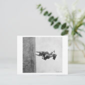 カウボーイ乗りブロンコそのHing脚に上昇 ポストカード (スタンド正面)