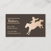カウボーイ乗馬 名刺 (正面)