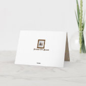 カウボーイ付きバセット「母の日」カードテーマ カード (裏面)