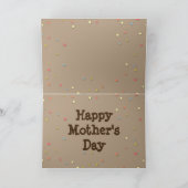 カウボーイ付きバセット「母の日」カードテーマ カード (内部)