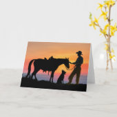 カウボーイ仲間 カード (黄色い花)