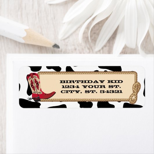 カウボーイ住所 シール (インサイチュ)