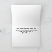 カウボーイ働く牛、感謝カード サンキューカード (内部)