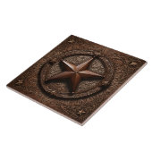 カウボーイ初期のブラウンカントリーウェスタンテキサス州スター タイル (側面)